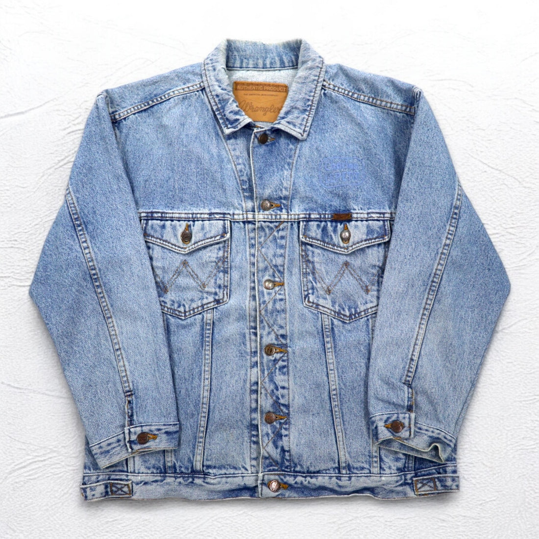 Wrangler 90年代 デニムジャケット Gジャン XL ライトウォッシュ インディゴ ブルー コットン