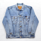 Wrangler 90年代 デニムジャケット Gジャン XL ライトウォッシュ インディゴ ブルー コットン
