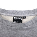 THRASHER MAGAZINE Fire Logo Sweatshirt M Grey Cotton