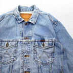 Wrangler 90年代 デニムジャケット Gジャン XL ライトウォッシュ インディゴ ブルー コットン