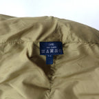 RALPH LAUREN Down Jacket S Beige Polyester Logo Belt Buckle Double Zip