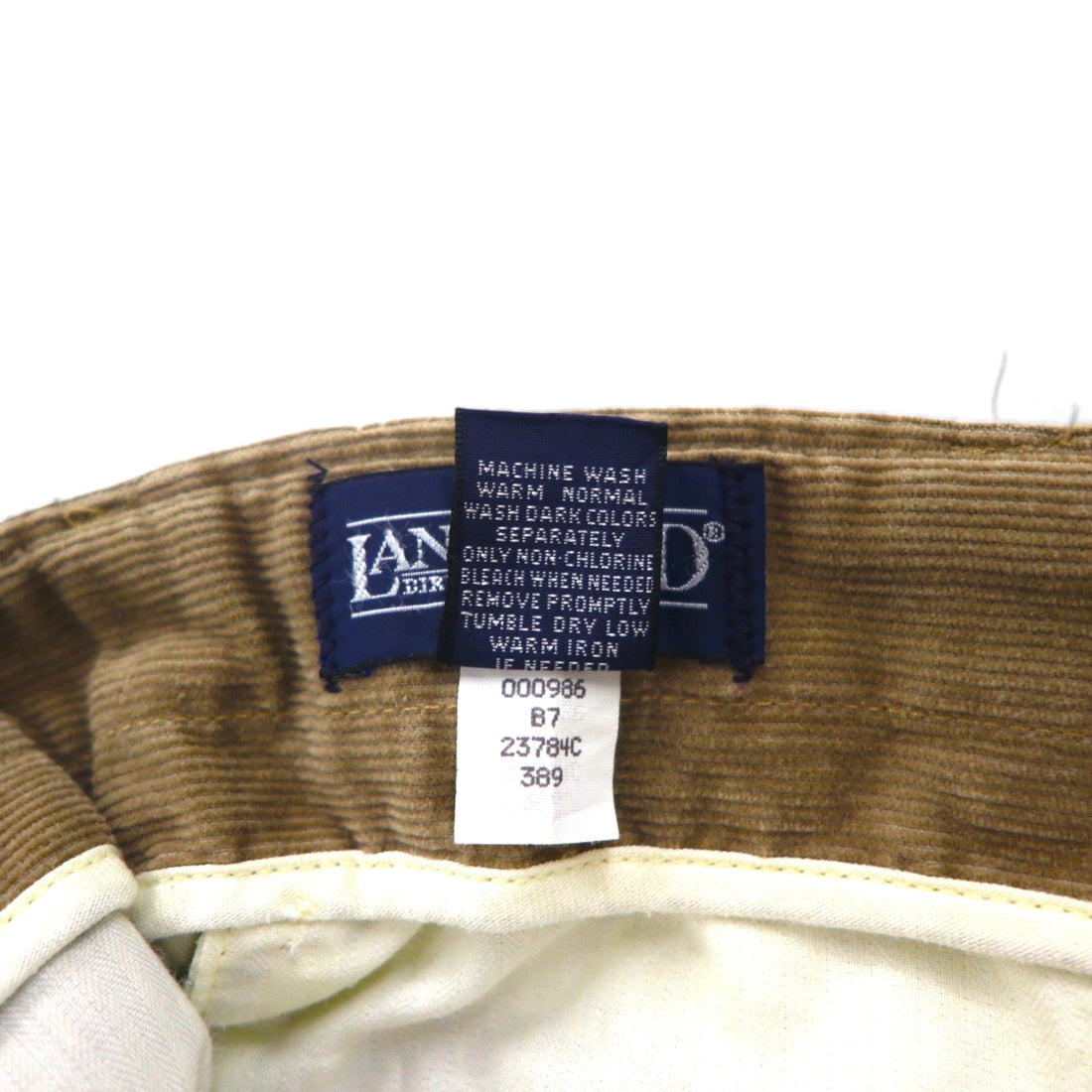 LANDS' END 90年代 USA製 コーデュロイパンツ チノパンツ M ベージュ コットン