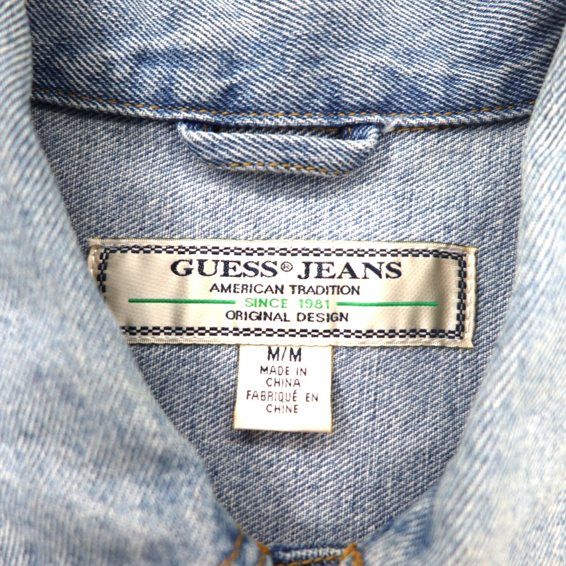GUESS JEANS Oversized Denim Jacket, G-Jean, M, Blue, Cotton, Back Logo Embroidery, OVERSIZED DENIM JACKET M73XN1R21B5