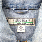 GUESS JEANS Oversized Denim Jacket, G-Jean, M, Blue, Cotton, Back Logo Embroidery, OVERSIZED DENIM JACKET M73XN1R21B5