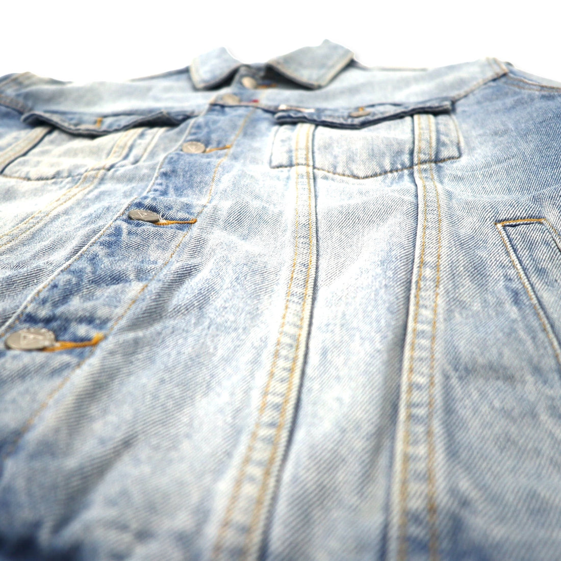 GUESS JEANS Oversized Denim Jacket, G-Jean, M, Blue, Cotton, Back Logo Embroidery, OVERSIZED DENIM JACKET M73XN1R21B5