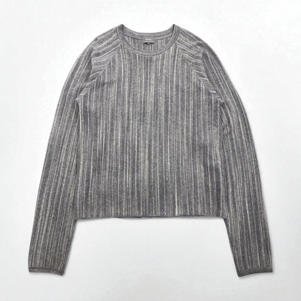 ATELIER BETON ( BIOTOP 取扱い ) パイル ロングスリーブ PILE LONG SLEEVE ニット セーター M グレー 171-18G 日本製
