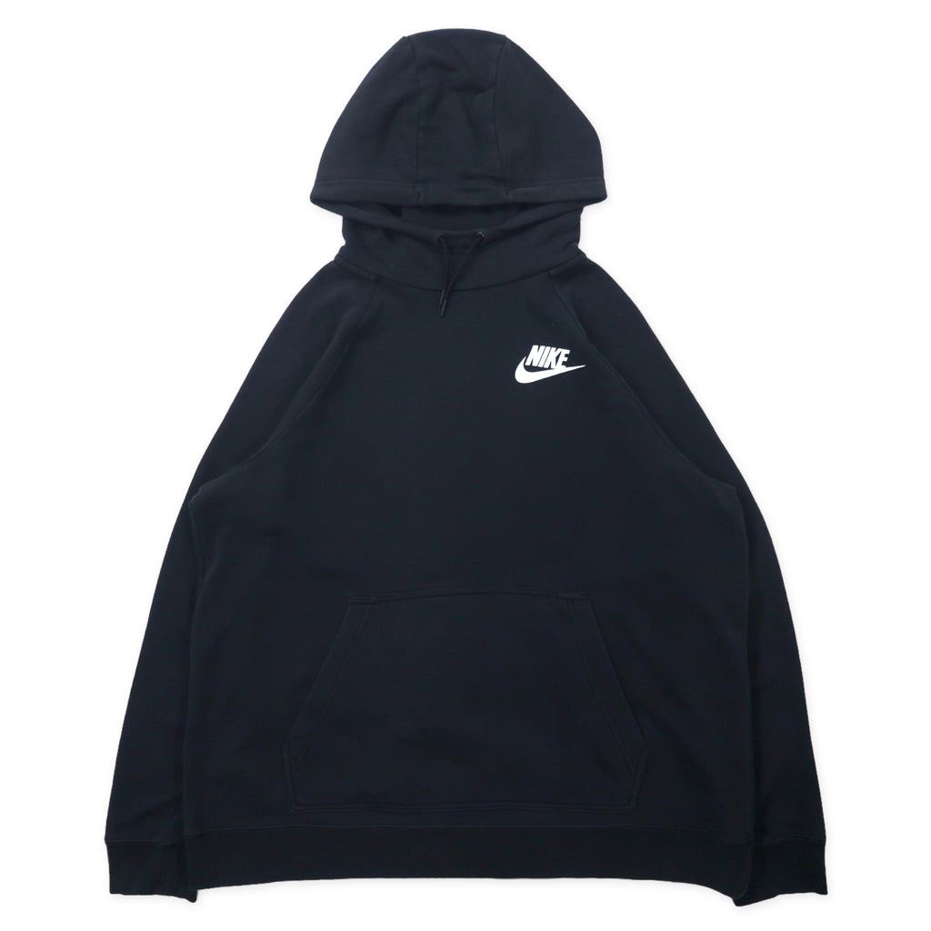 日本然リトテ-古着オンライン-NIKE ルーズフィット プルオーバーパーカー 1X ブラック コットン スウォッシュロゴ Women's Sportswear Rally Hoodie Sz 2X AA0733-010-NIKE Loose Fit Pullover HOODIE 1X Black Cotton Swash Logo Women's Sportswear Rally Hoodie SZ 2X AA0733-010