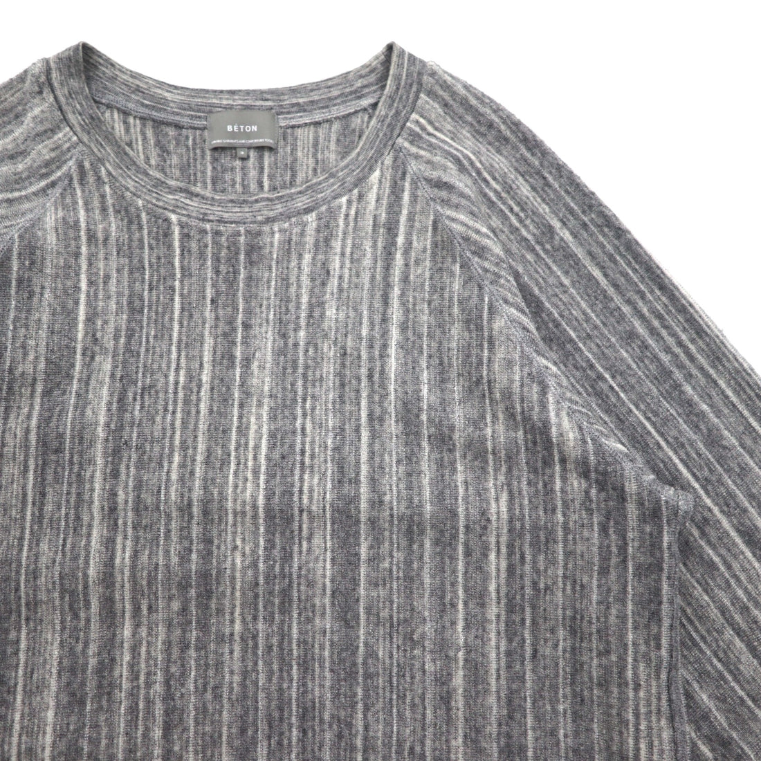 ATELIER BETON ( BIOTOP 取扱い ) パイル ロングスリーブ PILE LONG SLEEVE ニット セーター M グレー 171-18G 日本製