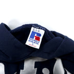 RUSSELL ATHLETIC USA made 90s college pullover hoodie L navy cotton SPU HOCKEY