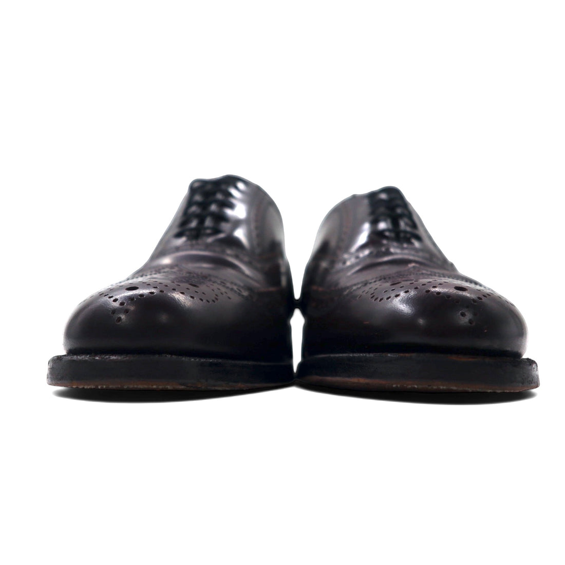 FLORSHEIM IMPERIAL Wingtip Oxford Shoes, Made in USA, Size 26.5cm, Bordeaux Leather, 93351