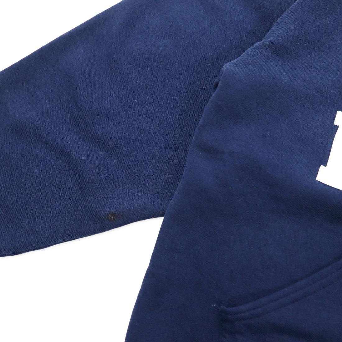 RUSSELL ATHLETIC USA made 90s college pullover hoodie L navy cotton SPU HOCKEY