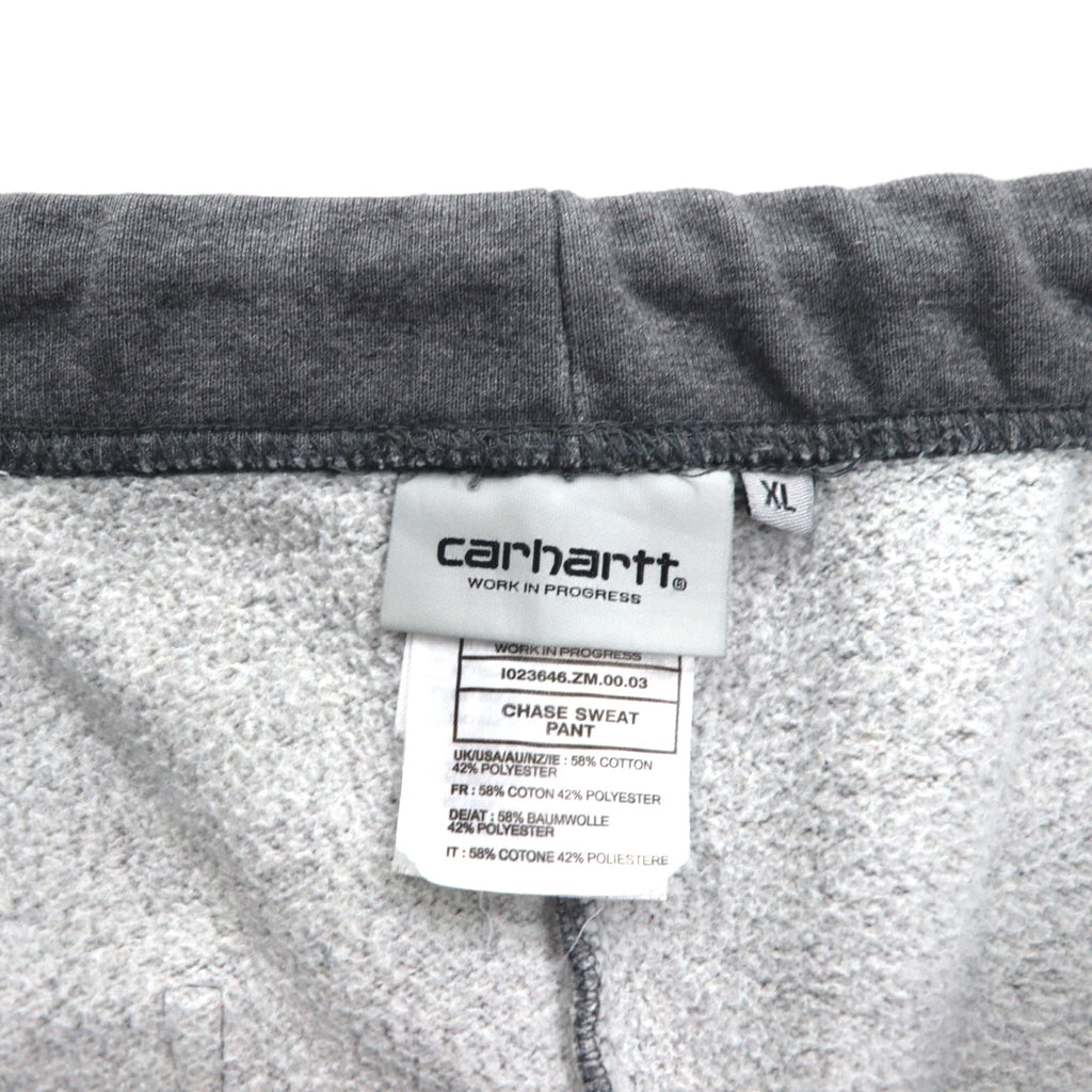 Carhartt WIP Chase Sweat Pant, XL, Gray, 1023646, Made in Bulgaria