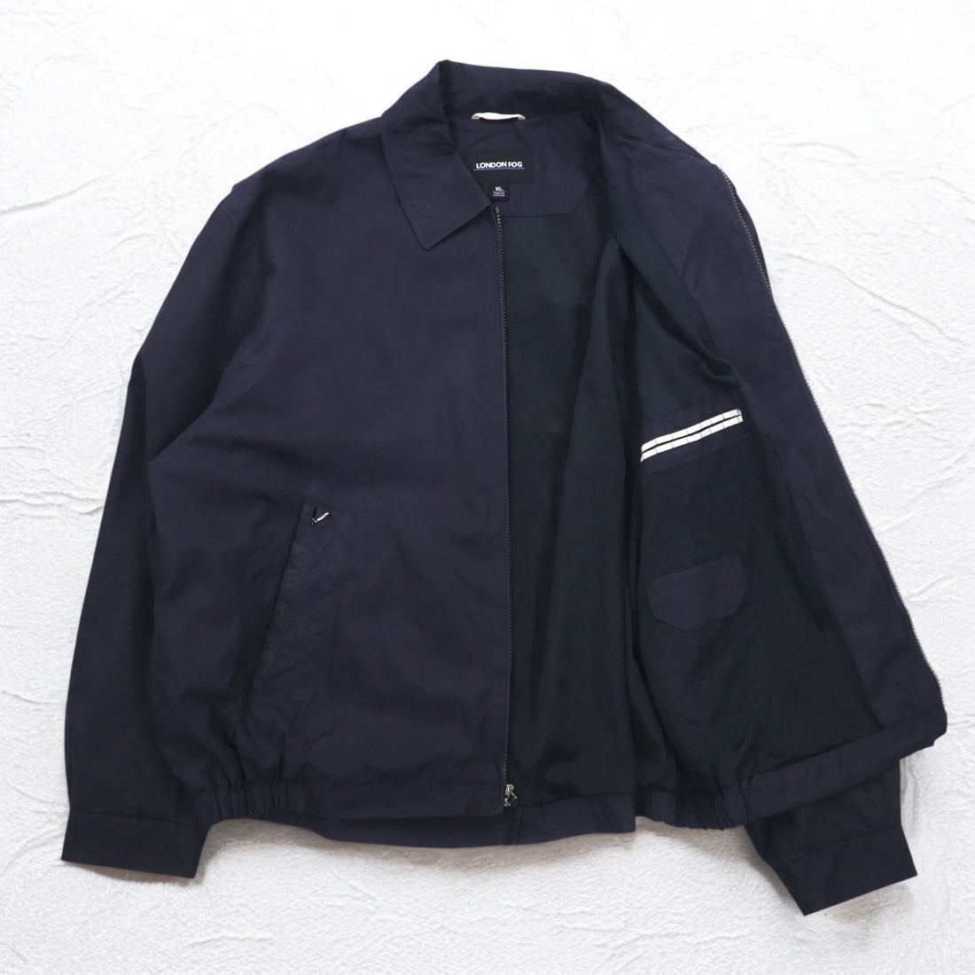 LONDON FOG スウィングトップ ハリントンジャケット XL ネイビー メッシュライナー