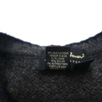 Eddie Bauer 90年代 USA製 Vネック ニット セーター L グレー ウール ラインデザイン