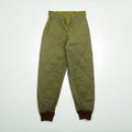 90s Vintage Army Pants 90年代 チェコスロバキア軍 M85 キルティング ライナーパンツ S 中綿 オニオンキルト 裾リブ ミリタリー 旧東欧軍 OZKN