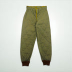 90s Vintage Army Pants 90年代 チェコスロバキア軍 M85 キルティング ライナーパンツ S 中綿 オニオンキルト 裾リブ ミリタリー 旧東欧軍 OZKN