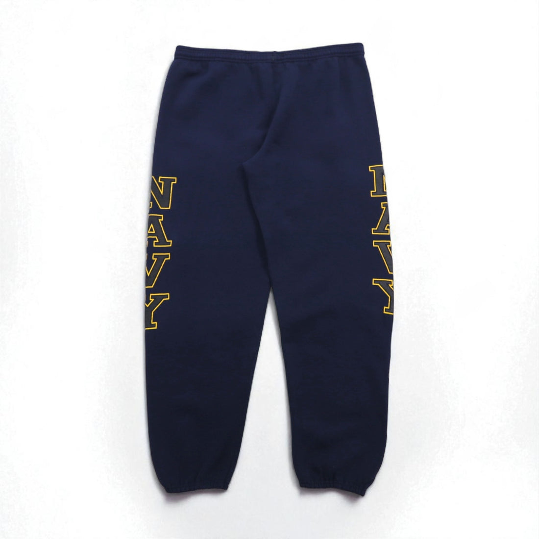 US NAVY Military Sweatpants, Size L, Navy Cotton, Made in USA, SOFFE