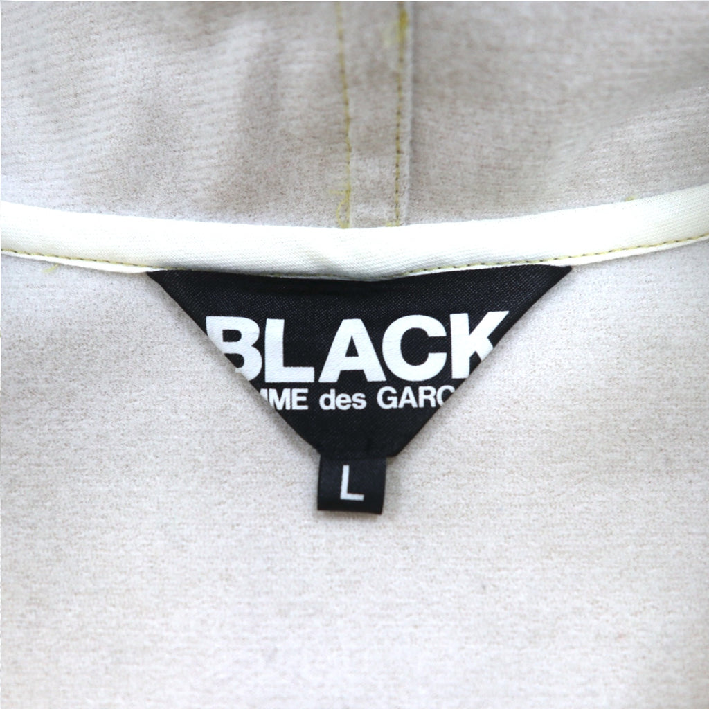 BLACK comme des GARCONS ジップパーカー L メタリック ゴールド AD2018 日本製