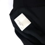 BURBERRY Layered Skirt L Black Wool Polyester Made in Japan