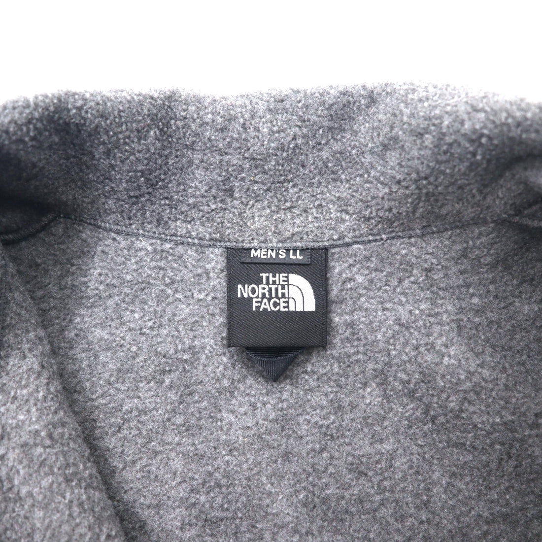 THE NORTH FACE デナリジャケット フリース LL グレー ポリエステル POLARTEC ワンポイントロゴ刺繍 NL45001A