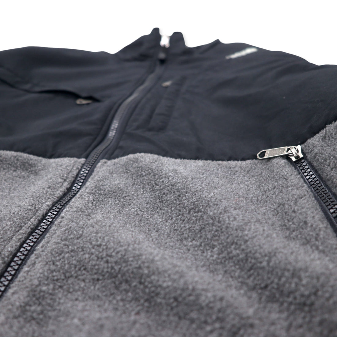 THE NORTH FACE デナリジャケット フリース LL グレー ポリエステル POLARTEC ワンポイントロゴ刺繍 NL45001A