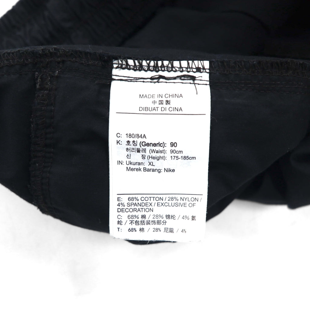 NIKE Cargo Shorts, Size XL, Black, Zip Pocket, AR2374-010