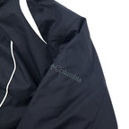 Columbia 3WAY マウンテンパーカー フリースジャケット M ブラック ナイロン 防水 ジップインジップ搭載 INTERCHANGE ライナー着脱式 フード着脱式 ドローコード XL7654