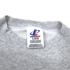 LOGO ATHLETIC 90s NFL Print Sweatshirt L Grey Cotton Fleece Lining DENVER BRONCOS Made in Mexico