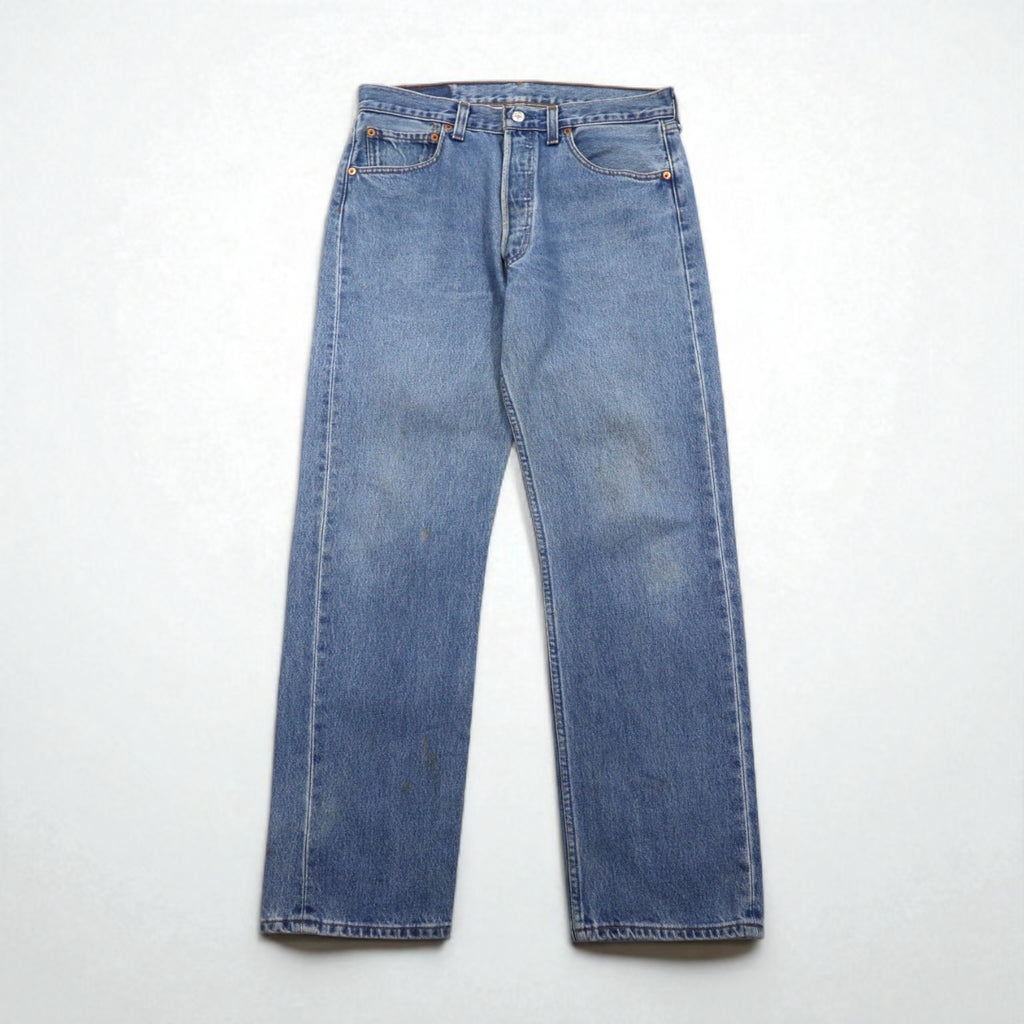 Levi's 90年代 カナダ製 ユーロリーバイス 501 デニムパンツ M インディゴ ブルー ボタンフライ 501 0193