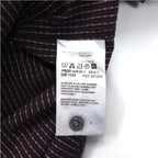 HUGO BOSS ドレスシャツ L ボルドー コットン 小紋柄