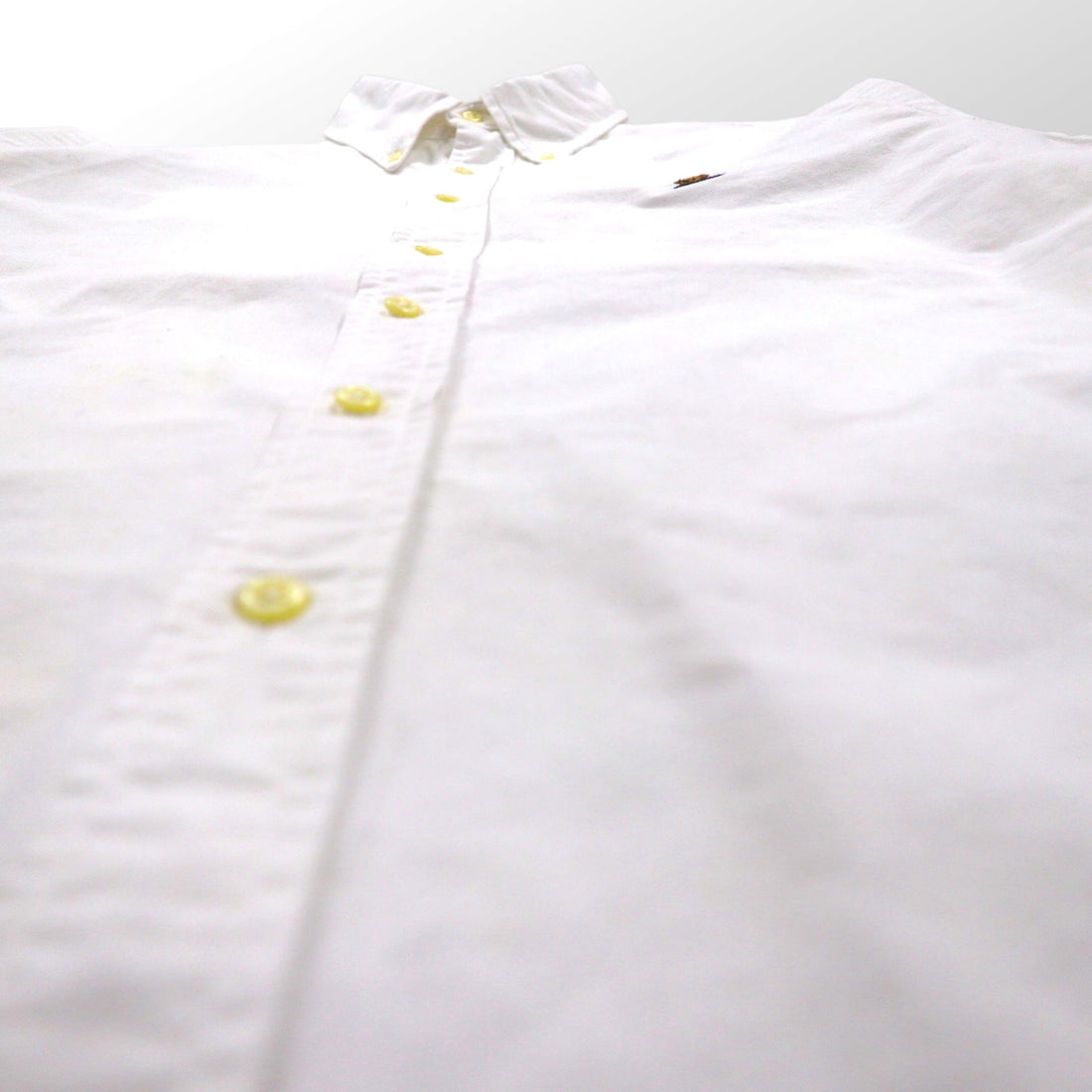Ralph Lauren Polo Bear Oxford Button-Down Shirt, Size L, White Cotton, Embroidered