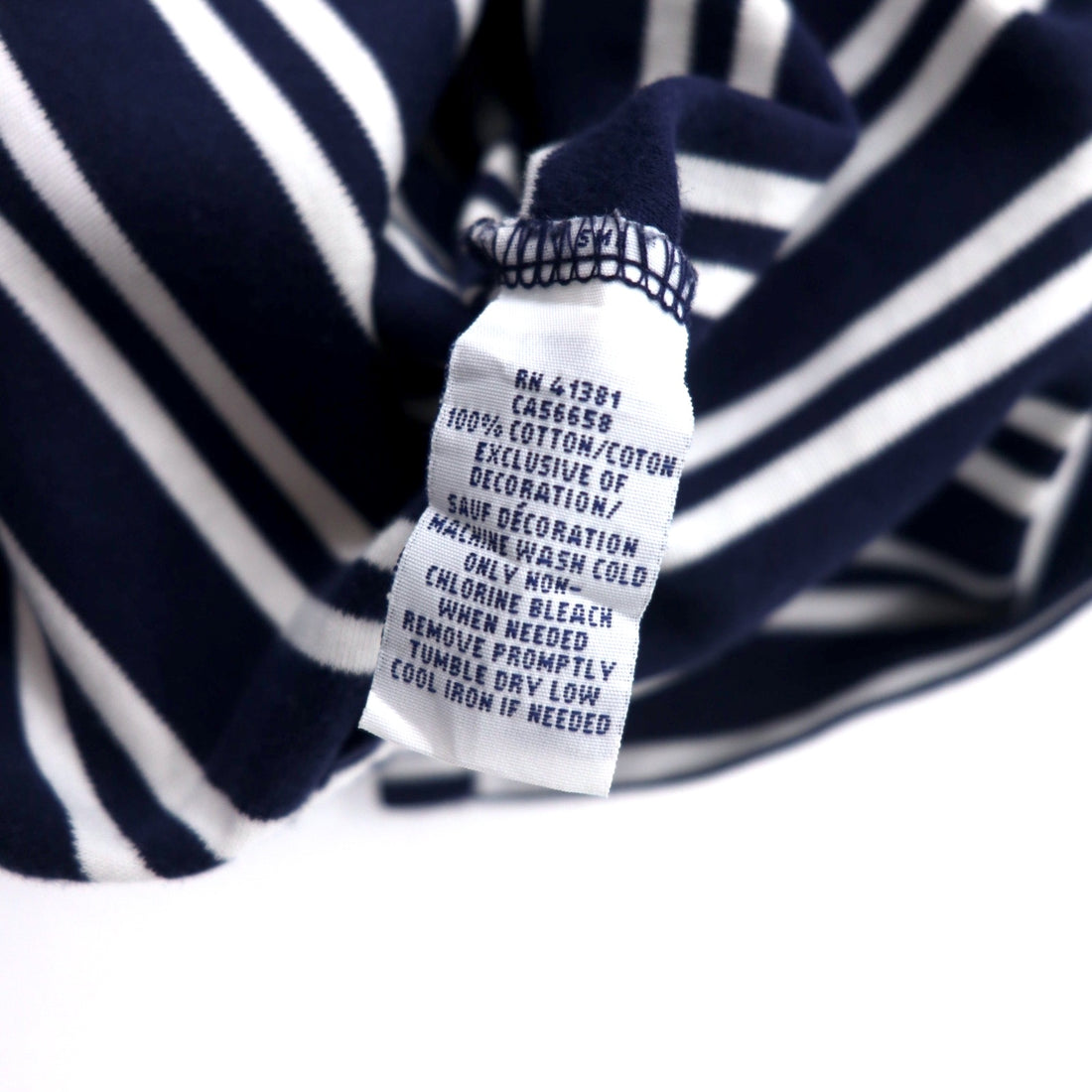 POLO RALPH LAUREN Striped Polo Shirt XL Navy White Cotton Small Pony Embroidery