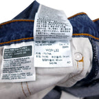Levi's 511 Slim Fit Sideline Cut-Off Denim Pants Size 29 Blue Cotton Zipper Fly 04511-3327