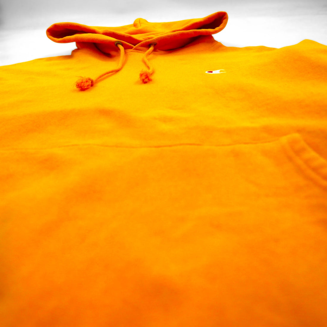 Champion Reverse Weave Pullover Hoodie, Size 3XL, Yellow, with Blue Single Tag, Reissue, Big Size