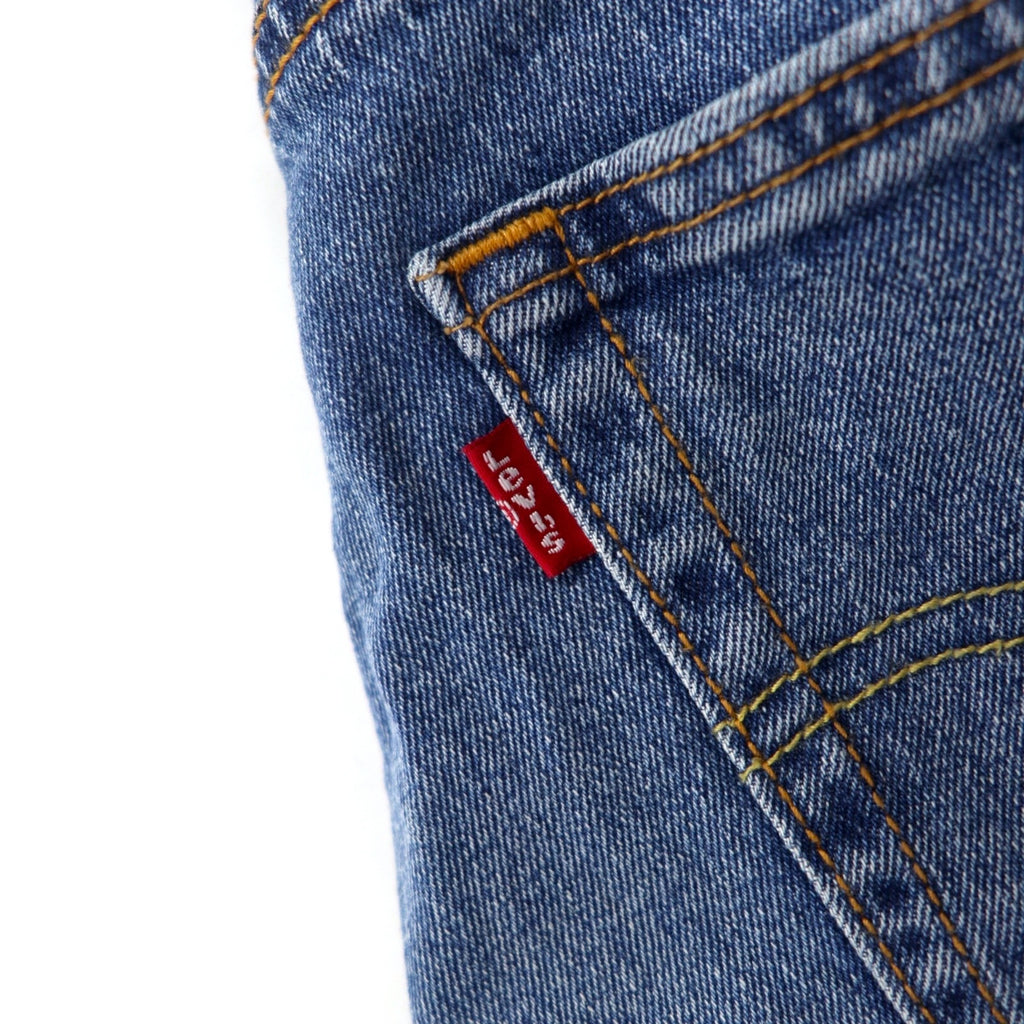 Levi's 511 Slim Fit Sideline Cut-Off Denim Pants Size 29 Blue Cotton Zipper Fly 04511-3327