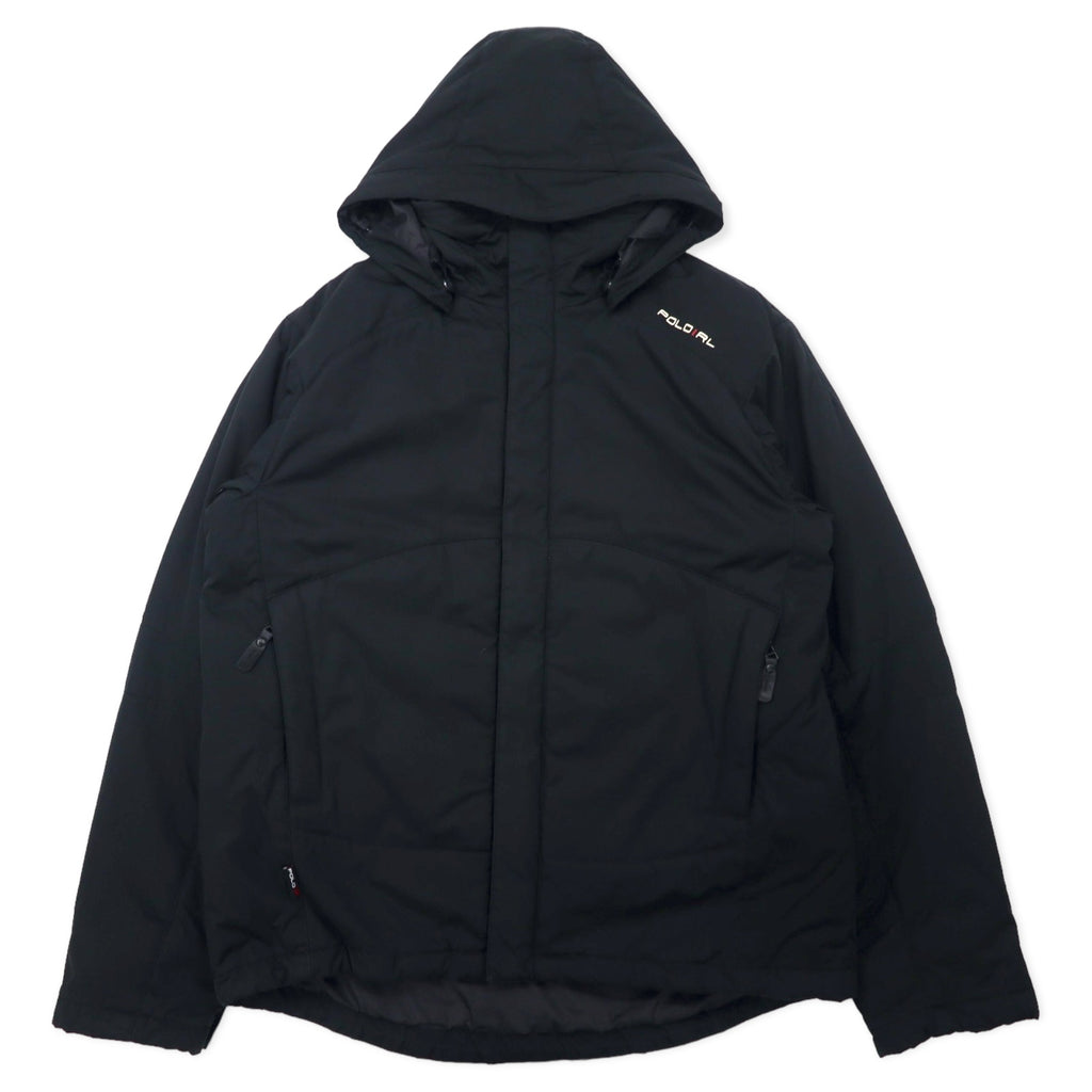 日本然リトテ-古着オンライン-Polo by Ralph Lauren 3WAY ダウンジャケット 中綿 L ブラック ポリエステル キルティングライナー着脱式 パーカー着脱式 TROOPER JACKET-POLO BY RALPH LAUREN 3WAY PUFFER JACKET Cotton L Black Polyester Quilted Liner Detachable Hoodie Detachable Trooper Trooper JACKET JACKET