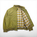 00s Vintage Harrington Jacket スウィングトップ ハリントンジャケット XL ベージュ 裏地 チェック COVINGTON