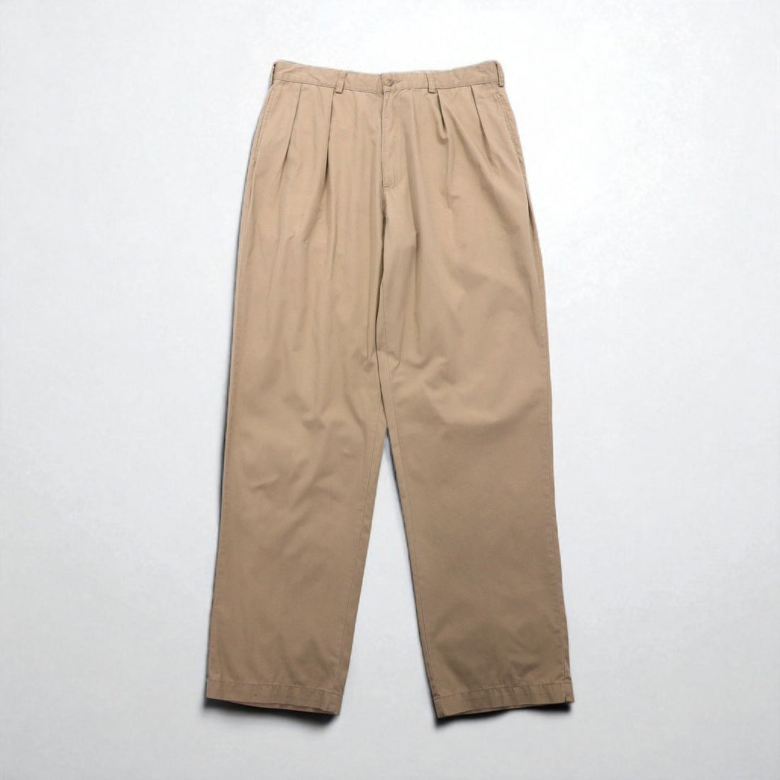 POLO GOLF RALPH LAUREN 90s 2-pleat wide-leg chino pants, size L, beige, cotton