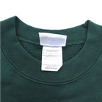 PORT &amp; COMPANY College Print Sweatshirt XL Green Fleece Lined Arch Logo MARINER Made in Honduras