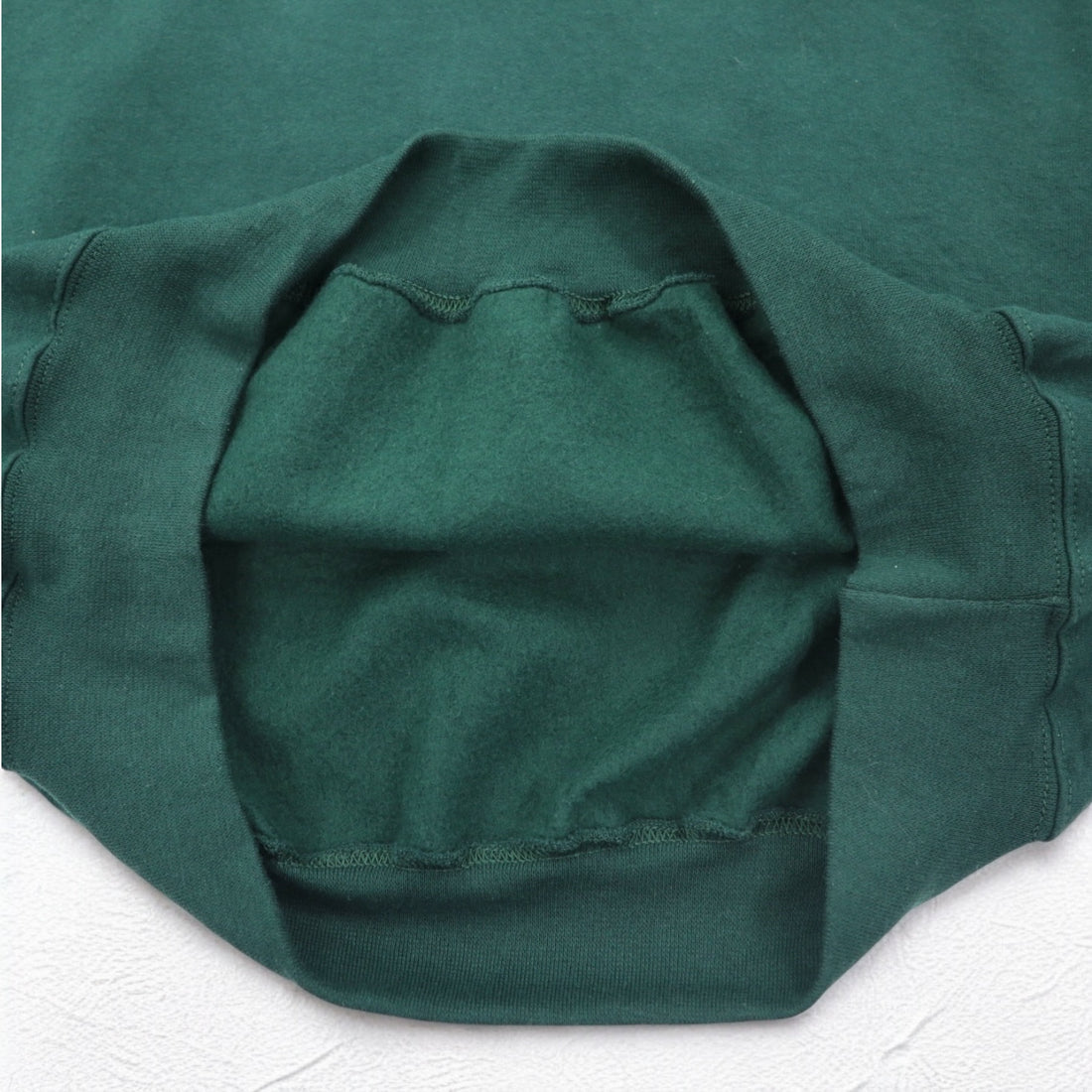 PORT &amp; COMPANY College Print Sweatshirt XL Green Fleece Lined Arch Logo MARINER Made in Honduras