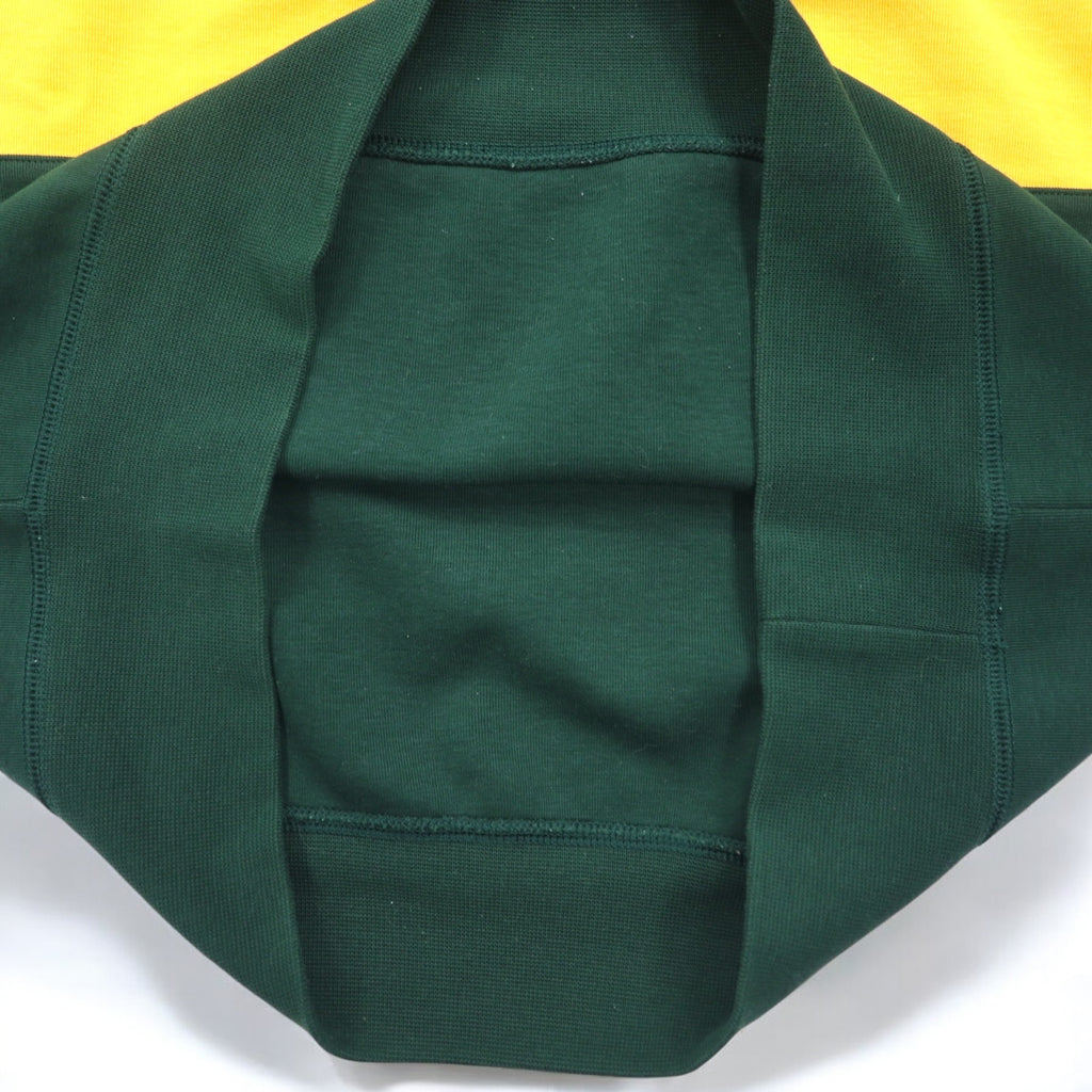 POLO RALPH LAUREN Crewneck Sweatshirt M Green Color Block Small Pony Embroidery