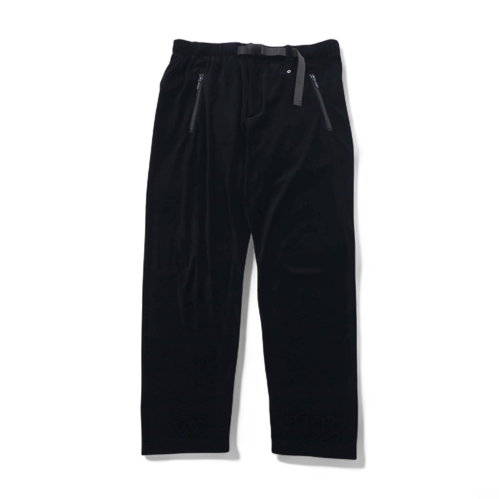 POST O'ALLS EZ TOP Velour Easy Pants, Size L, Black, 3602-V3, Made in Japan