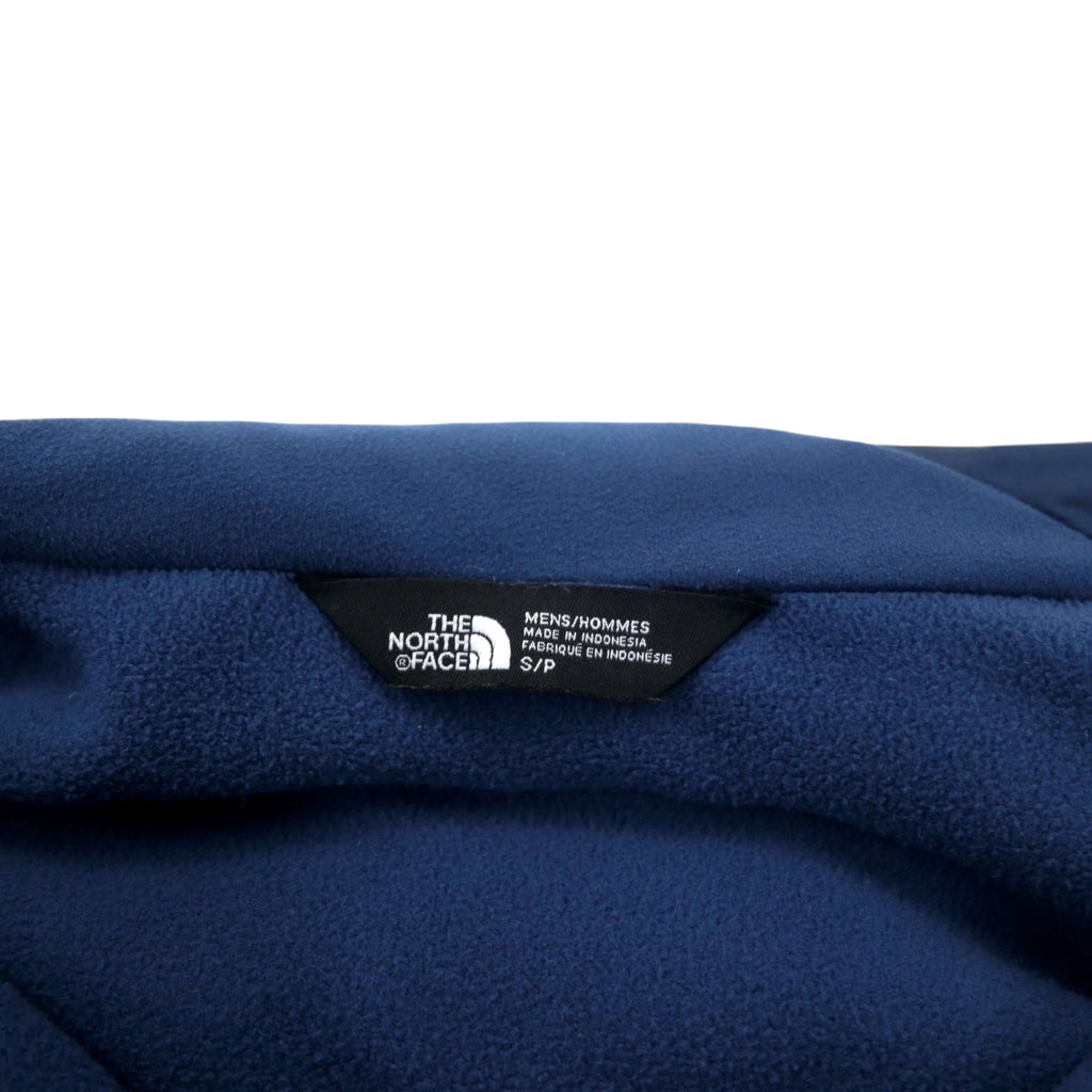 THE NORTH FACE Padded Mountain Parka S Navy Polyester Fleece Liner Logo Embroidery NT51803Z