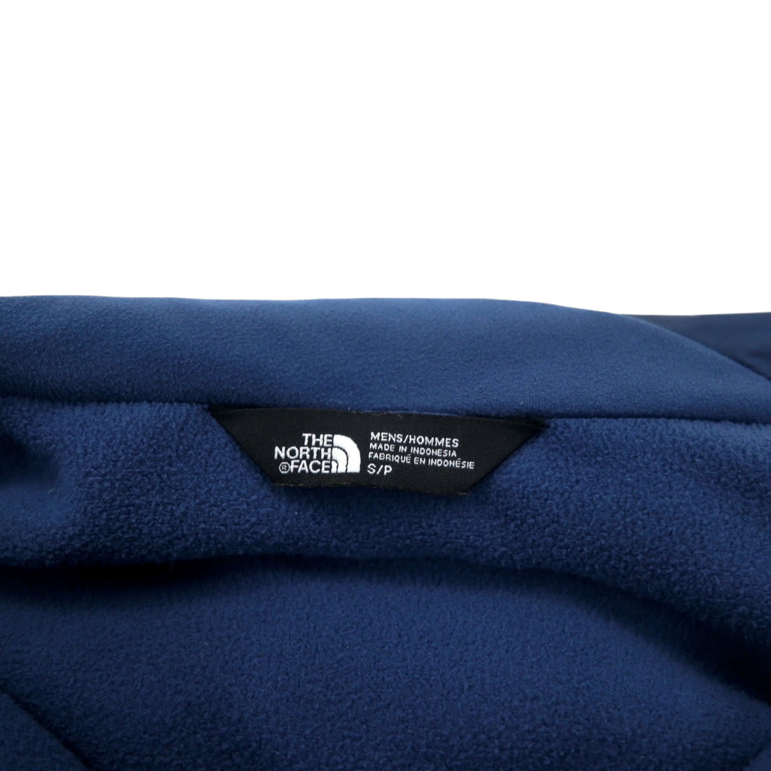 THE NORTH FACE Padded Mountain Parka S Navy Polyester Fleece Liner Logo Embroidery NT51803Z