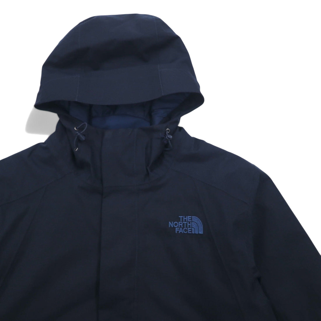 THE NORTH FACE Padded Mountain Parka S Navy Polyester Fleece Liner Logo Embroidery NT51803Z
