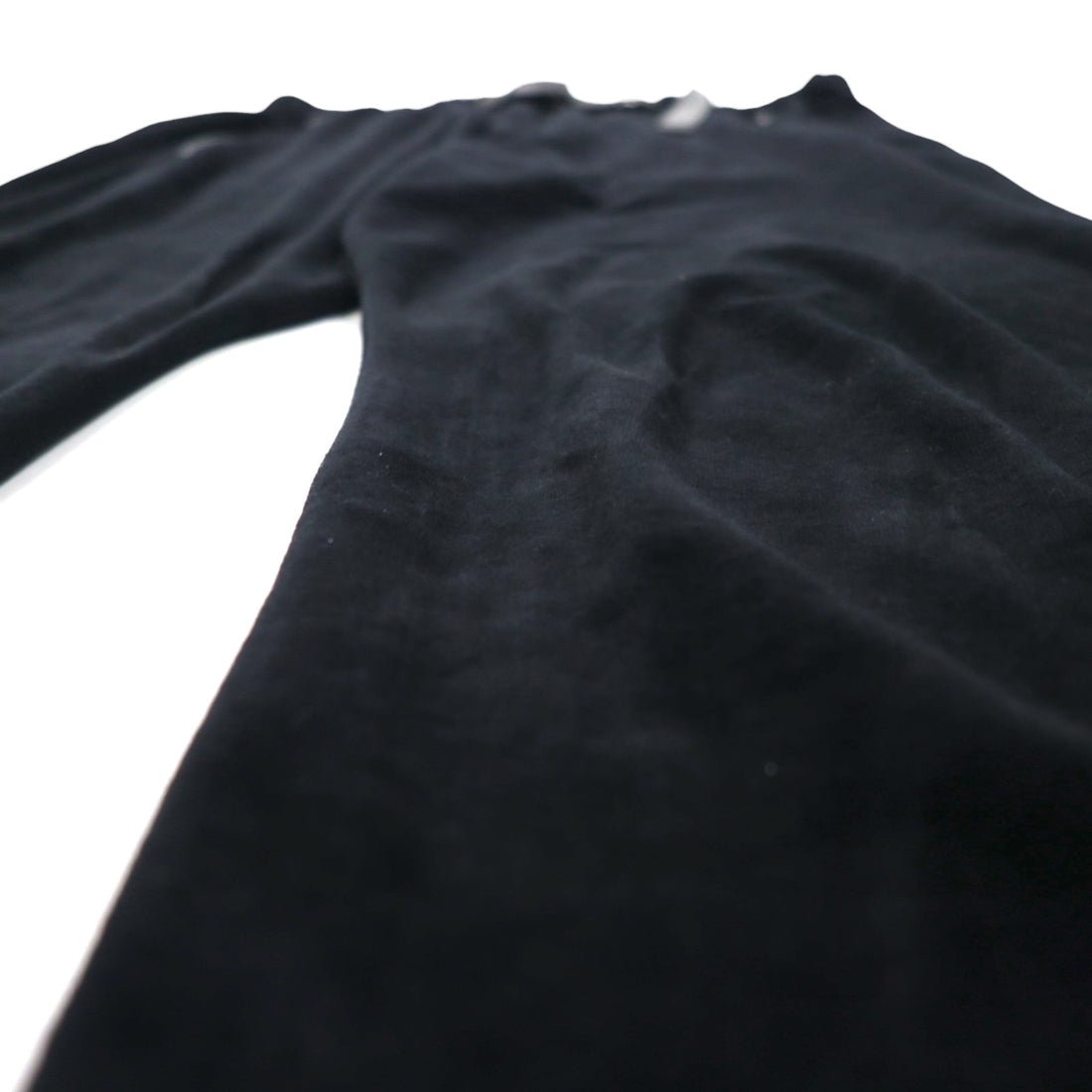 POST O'ALLS EZ TOP Velour Easy Pants, Size L, Black, 3602-V3, Made in Japan
