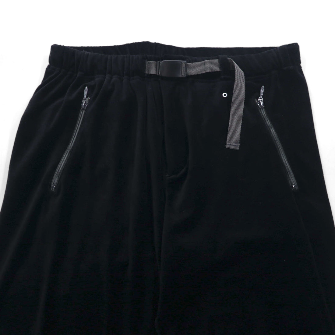 POST O'ALLS EZ TOP Velour Easy Pants, Size L, Black, 3602-V3, Made in Japan