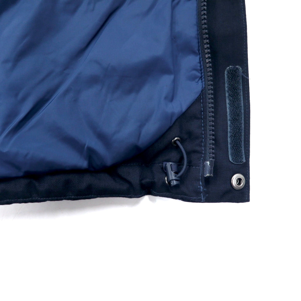 THE NORTH FACE Padded Mountain Parka S Navy Polyester Fleece Liner Logo Embroidery NT51803Z