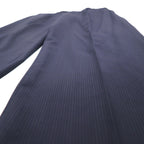 LANVIN en Bleu 3B Suit Set Up L Navy Striped Wool Made in Japan