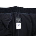 POST O'ALLS EZ TOP Velour Easy Pants, Size L, Black, 3602-V3, Made in Japan